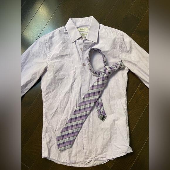 Le Chateau Men Dress Shirt and Tie - Picture 2 of 4